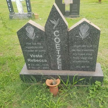 COETZEE Vesta Rebecca 1939-2001