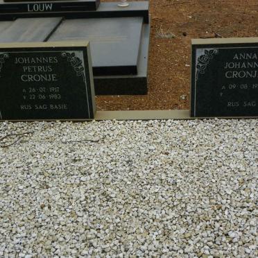 CRONJE Johannes Petrus 1917-1983 &amp; Anna Johanna 1922-