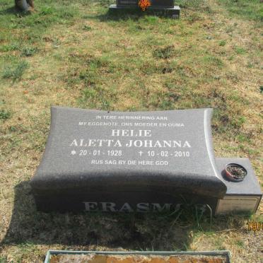 ERASMUS Helie Aletta Johanna 1928-2010