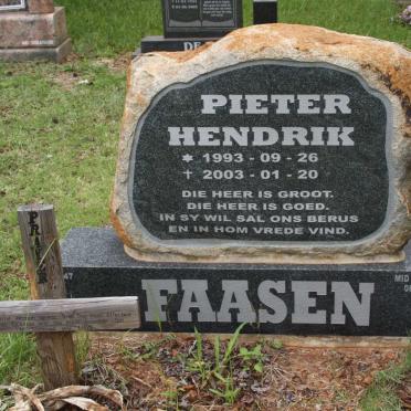 FAASEN Pieter Hendrik 1993-2003