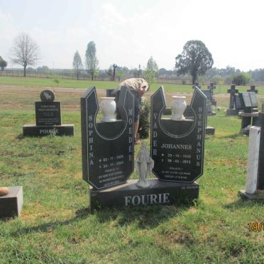 FOURIE Johannes Stephanus 1926-2013 &amp; Sophia 1929-2009