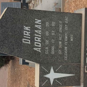 FOURIE Dirk Adriaan 1938-1980