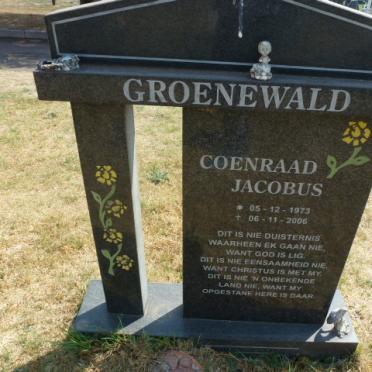 GROENEWALD Coenraad Jacobus 1973-2006