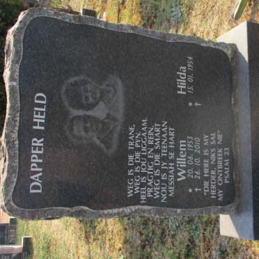 GOOSEN Willem 1953-2010 &amp; Hilda 1954-