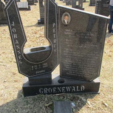 GROENEWALD Johannes Petrus 1966-2003
