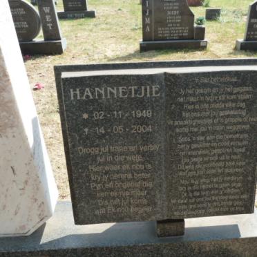 GROBLER Hannetjie 1949–2004 #2