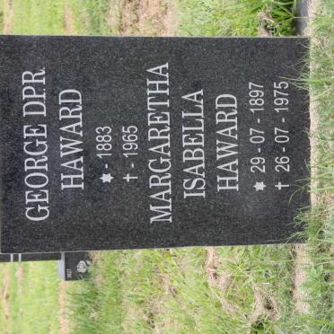 HAWARD George D.P.R. 1883-1965 &amp; Margaretha Isabella 1897-1975