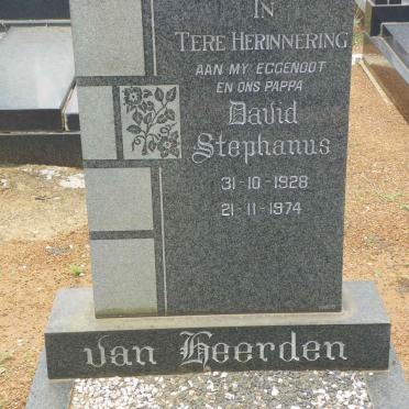 HEERDEN David Stephanus, van 1928-1974