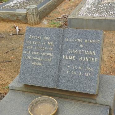 HUNTER Christiaan Hume 1950-1973