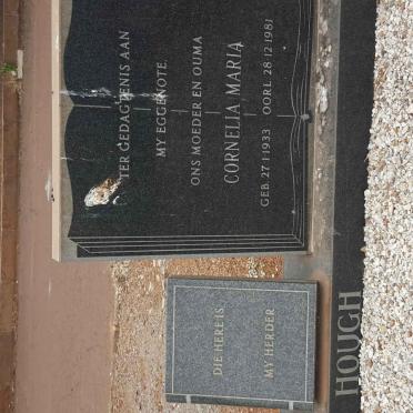 HOUGH Lourens Marthinus 1932–2007 &amp; Cornelia Maria 1933–1981 #1