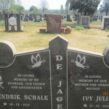 JAGER Hendrik Schalk, de 1929- &amp; Ivy Julia 1938-