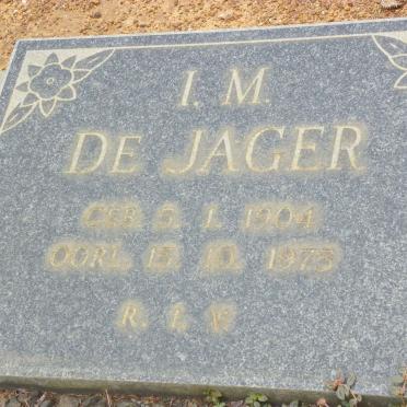 JAGER I.M., de 1904-1975