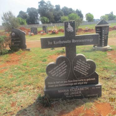 JAGER Maria Elizabeth, de 1980-2014