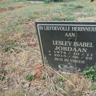 JORDAAN Lesley Isabel 1974-2015