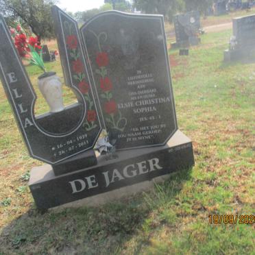 JAGER Elsie Christina Sophia, de 1939-2011