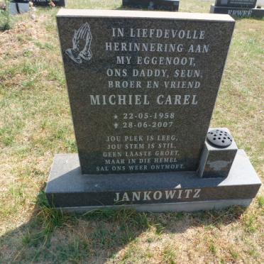 JANKOWITZ Michiel Carel 1958-2007