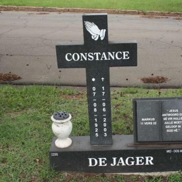 JAGER Constance, de 1925-2003