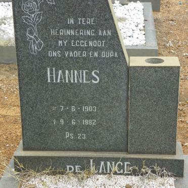 LANGE Hannes, de 1903-1982
