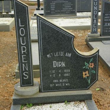 LOURENS Dirk 1958-1982
