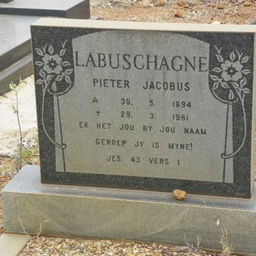 LABUSCHAGNE Pieter Jacobus 1894-1981