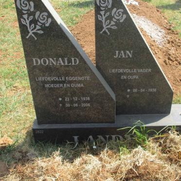 LANDMAN Jan 1936- &amp; Donald 1936-2006