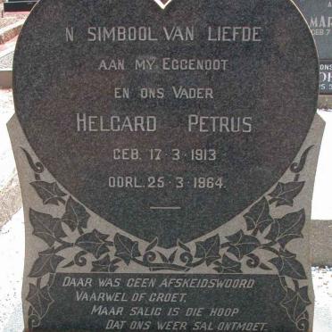 MATTHEE Helgard Petrus 1913-1964