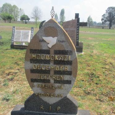 MOOBOKAZI December Jeffrey 1972-2010