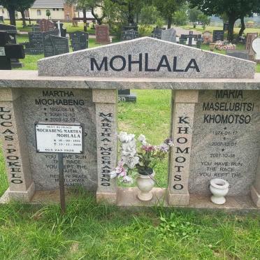 MOHLALA Martha Mochabeng 1932-2009 :: MOHLALA Maria Maselubitsi Khomotso 1974-2007