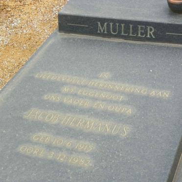 MULLER Jacob Hermanus 1915-1982