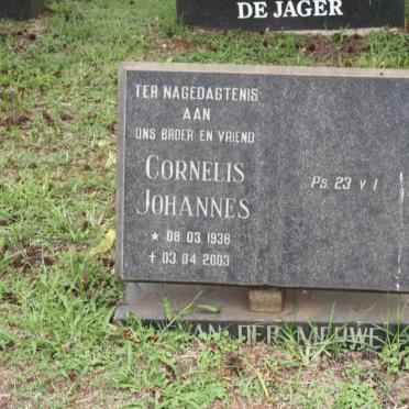 MERWE Cornelis Johannes, van der 1938-2003