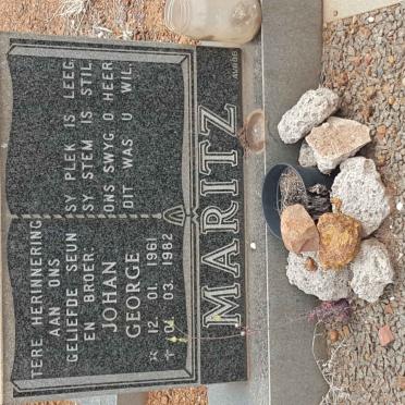 MARITZ Johan George 1961-1982