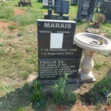 MARAIS Martha Susanna 1960-2014