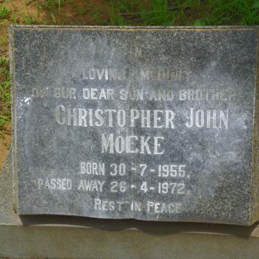 MOCKE Christopher John 1955-1972