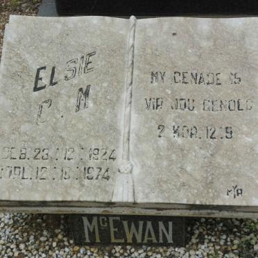 McEWAN Elsie C.M. 1924-1974