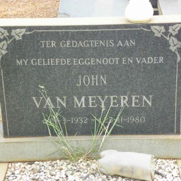 MEYEREN John, van 1932-1980