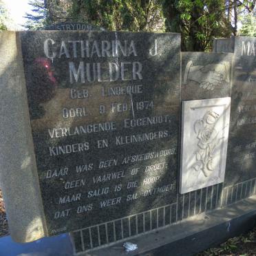 MULDER Matthys A.D.B. 1908-1995 &amp; Catharina J. LINDEQUE -1974 #3