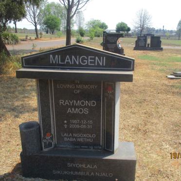 MLANGENI Raymond Amos 1957-2009