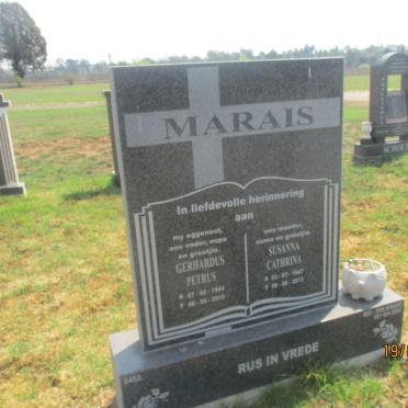 MARAIS Gerhardus Petrus 1944-2010 &amp; Susanna Cathrina 1947-2013