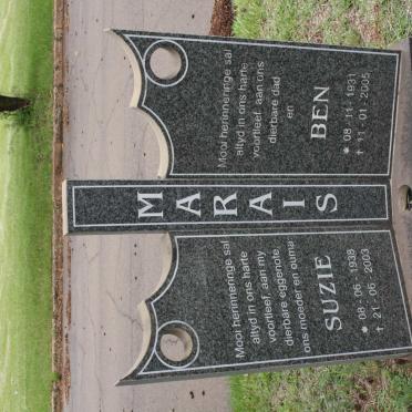 MARAIS Ben 1931-2005 &amp; Suzie 1938-2003