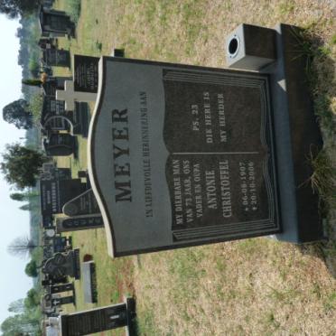 MEYER Antonie Christoffel 1907-2006