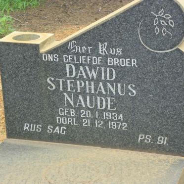 NAUDE Dawid Stephanus 1934-1972