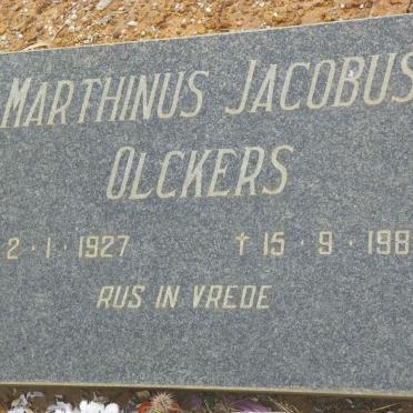 OLCKERS Marthinus Jacobus 1927-1982