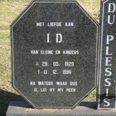 PLESSIS I.D., du 1929-1996