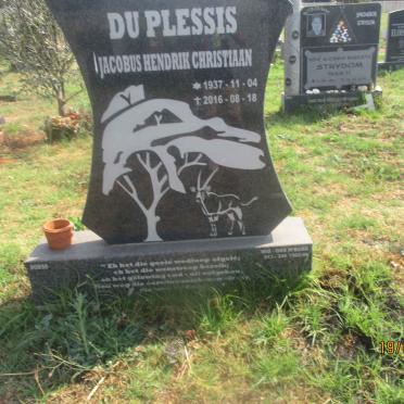 PLESSIS Jacobus Hendrik Christiaan, du 1937-2016