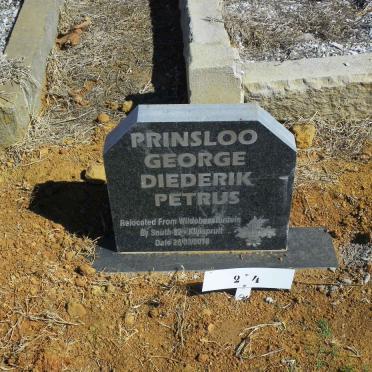 PRINSLOO George Diederik Petrus