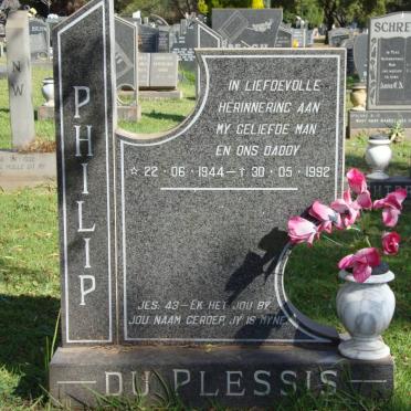 PLESSIS Philip, du 1944-1992
