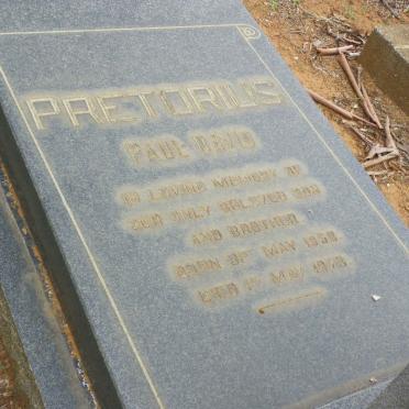 PRETORIUS Isaac David 1919–1984 & Anna Sophia 1923– :: PRETORIUS  Paul David 1953–1973 #2