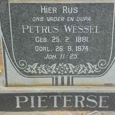 PIETERSE Petrus Wessel 1881-1974
