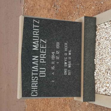 PREEZ Christiaan Mauritz, du 1914-1981