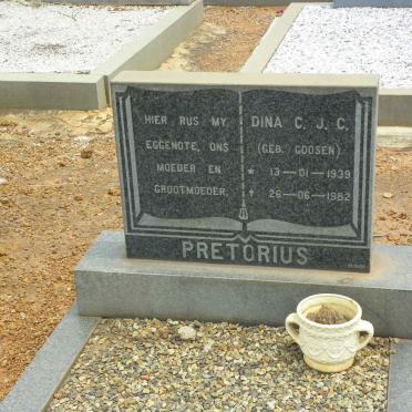 PRETORIUS Dina C.J.C. nee GOOSEN 1939-1982